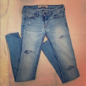 Hollister Super Skinny Light Blue Jeans
